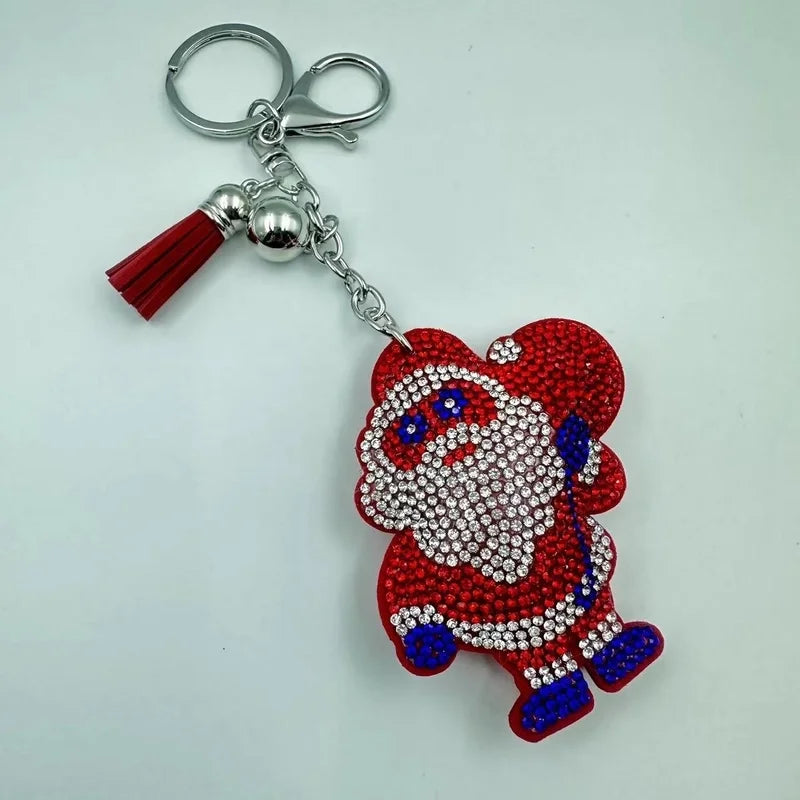 Cute Christmas Women's Metal Keychains Keychains