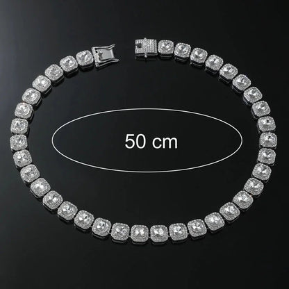 Hip-hop Geometric Alloy Plating Inlay Rhinestones Unisex Necklace