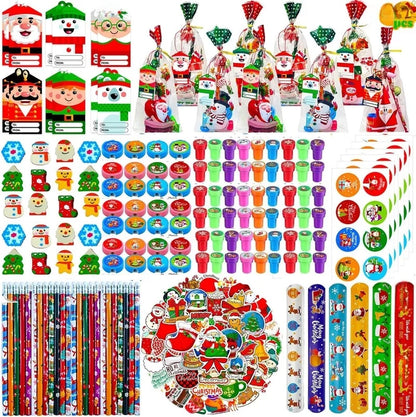 Christmas Cute Christmas House Christmas Tree Santa Claus Mixed Materials Class Christmas Learning