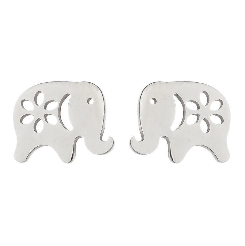 1 Pair Minimalist Animal Plating 304 Stainless Steel 18K Gold Plated Ear Studs