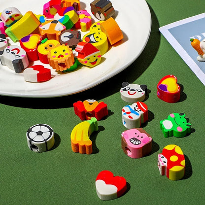 200 Pieces Cute Creative Cartoon Fruit Animal Children's Eraser 1 Piece