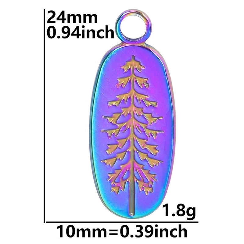 Casual Minimalist Tree 304 Stainless Steel 18K Gold Plated Pendant Necklace Necklace Pendant