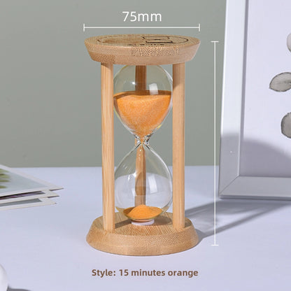 Creative Bamboo Fluorescent Timer Home Bedroom Ornaments 1-30 Minutes Luminous Time High Sense