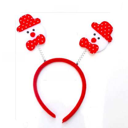 Christmas Hairband Old Man Snowman Elk Horn Headband Christmas Decorations Children Party Headdress