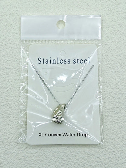 Stainless Steel 18K Gold Plated Minimalist Water Droplets Necklace