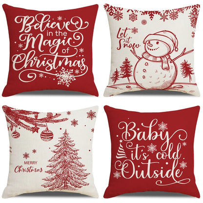 Christmas Combination Pillow Case New Home Sofa Decoration Cushion Pillow Case Manufacturers