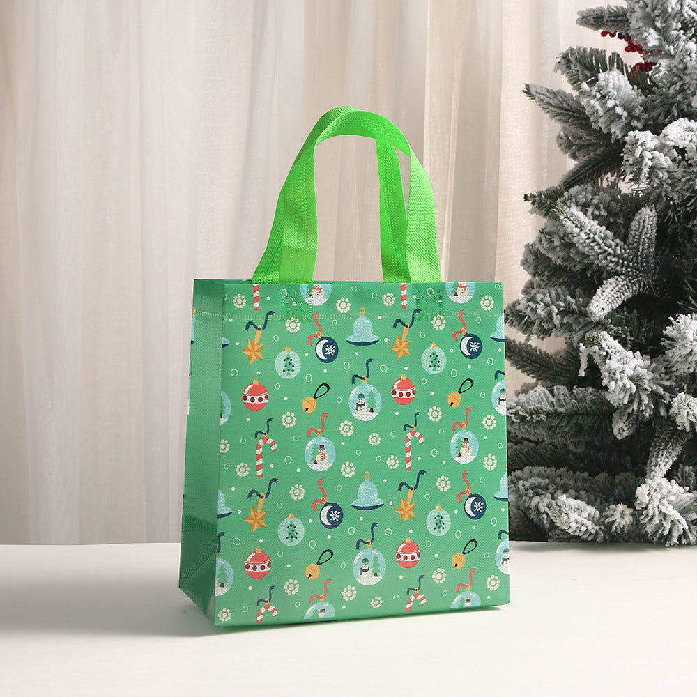 Christmas Non-woven Bag Gift Tote Bag Takeaway Tote Bag Gift Packaging Bag Christmas Gift Bag