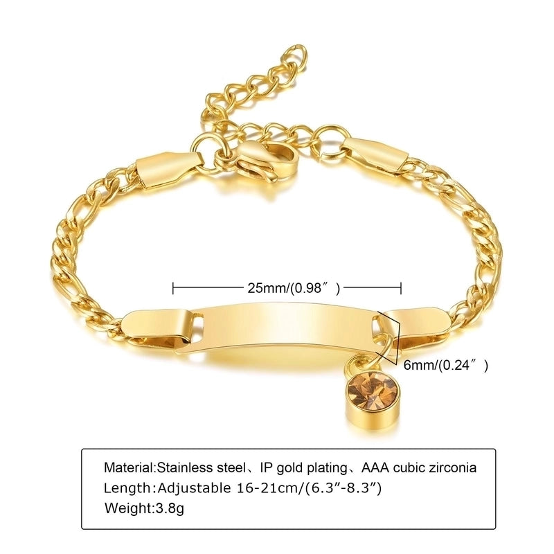 Casual Round Stainless Steel Gold Plated Zircon Bracelets In Bulk