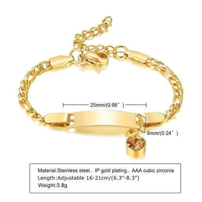 Casual Round Stainless Steel Gold Plated Zircon Bracelets In Bulk