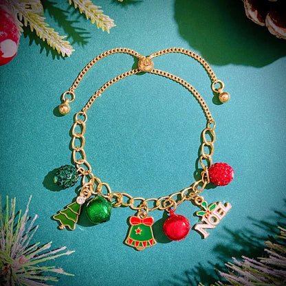 Style Geometric Alloy Plating Flakes Elk Christmas Women's