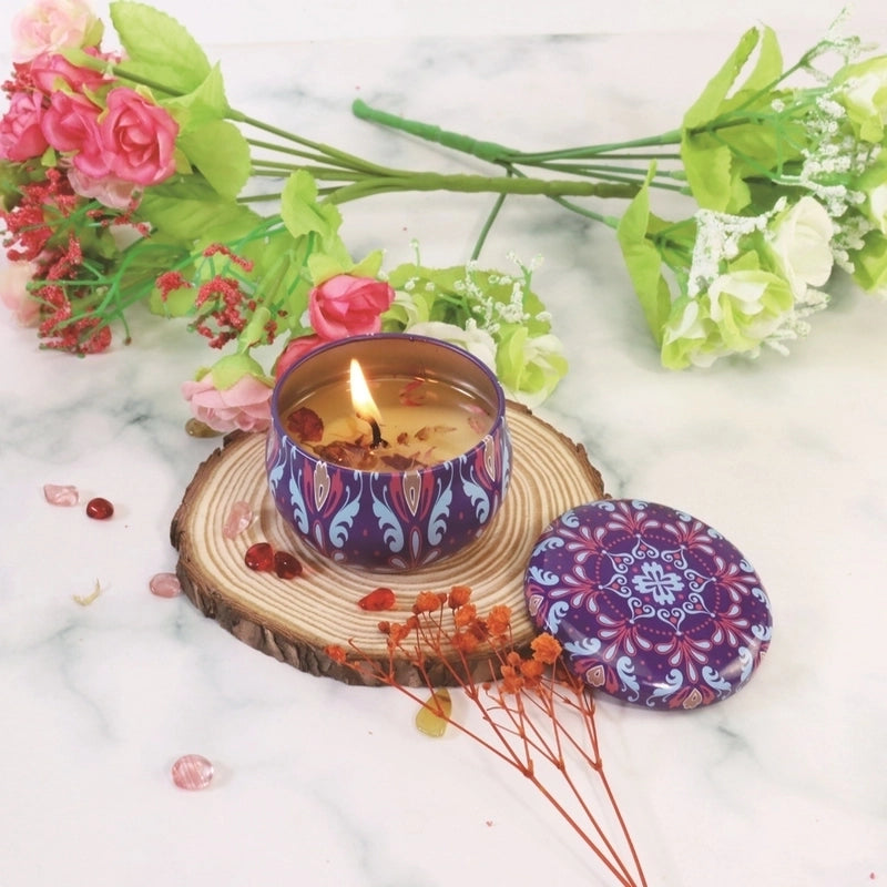 Christmas Fashion Santa Claus Contrasting Colors Flower Wax Metal