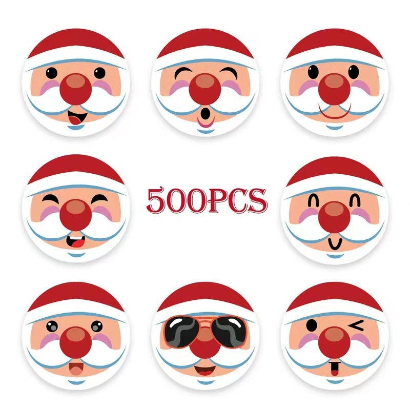 Christmas Santa Claus PVC Party Gift Stickers