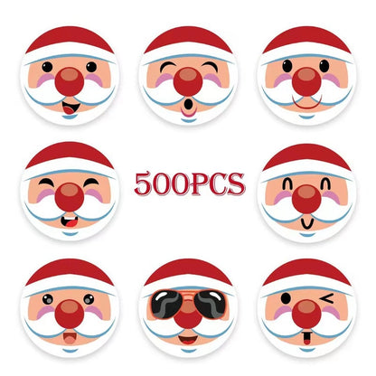 Christmas Santa Claus PVC Party Gift Stickers