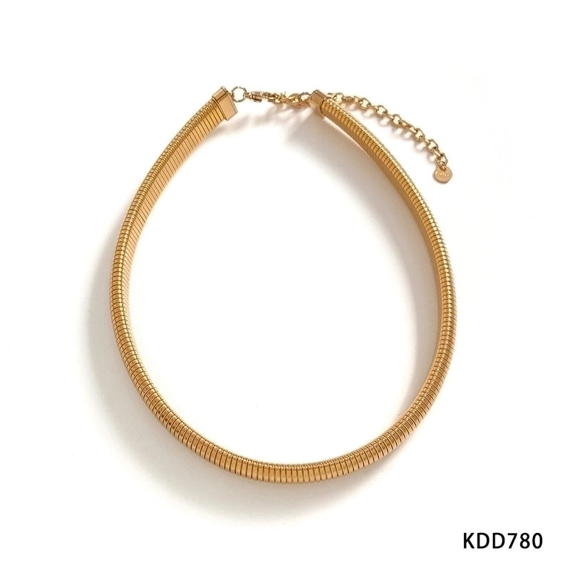 304 Stainless Steel Minimalist Solid Color Choker