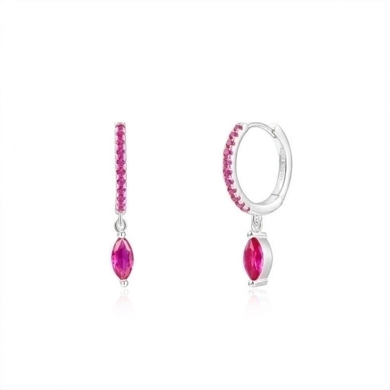 1 Pair Elegant Circle Heart Shape Plating Inlay Copper Zircon 18k Gold Plated Drop Earrings