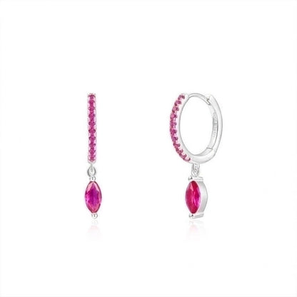 1 Pair Elegant Circle Heart Shape Plating Inlay Copper Zircon 18k Gold Plated Drop Earrings