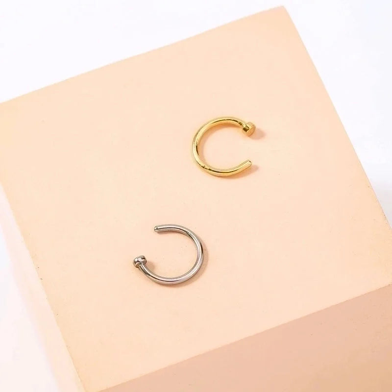 Simple Stainless Steel Piercing U-shaped Nose Ring Piercing Nose Ornaments