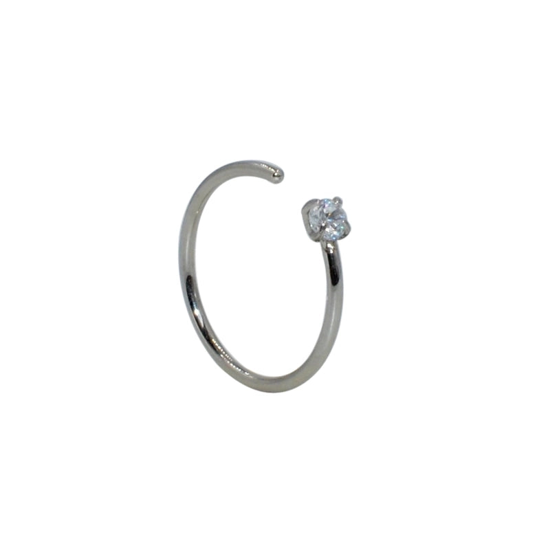 1 Piece Nose Rings & Studs Casual Elegant Vacation Geometric 304 Stainless Steel Plating Zircon 18K Gold Plated Nose Rings & Studs