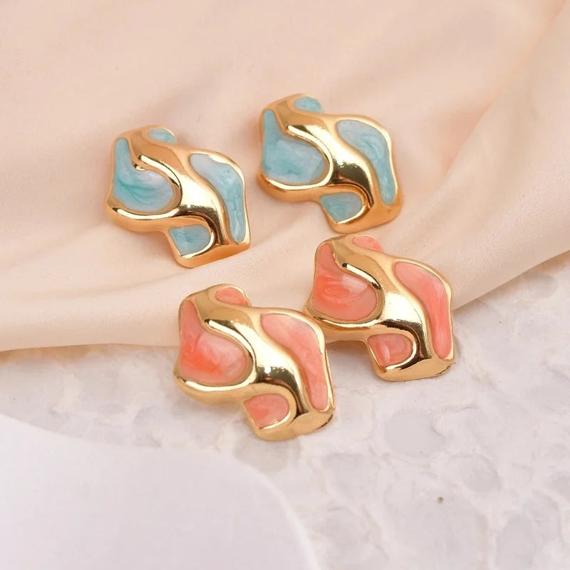 1 Pair Casual Minimalist Classic Style Geometric 304 Stainless Steel Ear Studs