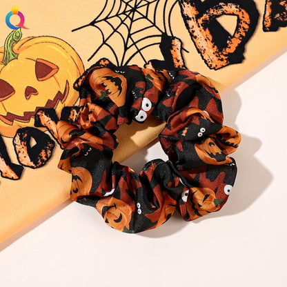 Halloween Funny Pumpkin Hair Tie