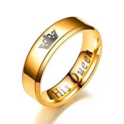Fashion Crown Stainless Steel No Inlaid Stainless Steel Rings