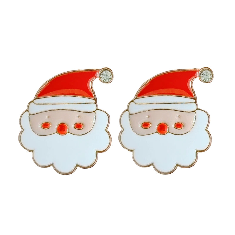 Christmas Cute Minimalist Christmas Tree Santa Claus Snowman Alloy Party Festival