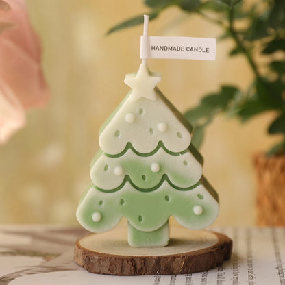 Christmas Fashion Christmas Tree Star Wax Festival Candle 1 Piece