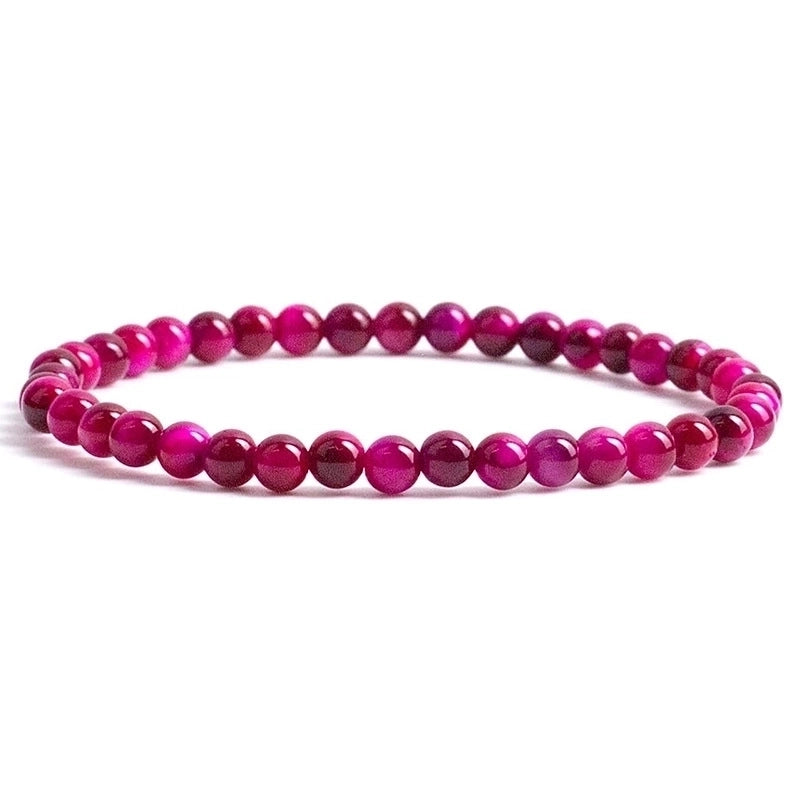 Romantic Classic Style Round Natural Stone Bracelets In Bulk