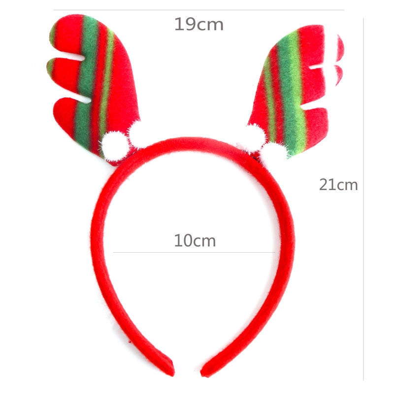 Christmas Hairband Old Man Snowman Elk Horn Headband Christmas Decorations Children Party Headdress