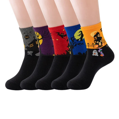 Women's Socks Fun Cat Socks Mid-length Socks Novelty Dog Animal Women's Socks Cotton Socks Cartoon Stockings Yama