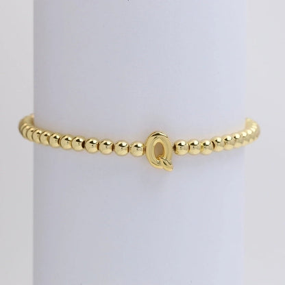 Copper Minimalist Plating Letter Bracelets