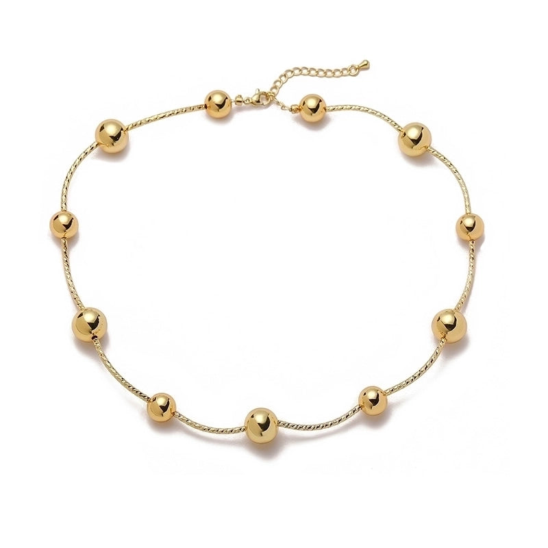 Copper 18K Gold Plated Plating Geometric Bracelets Necklace