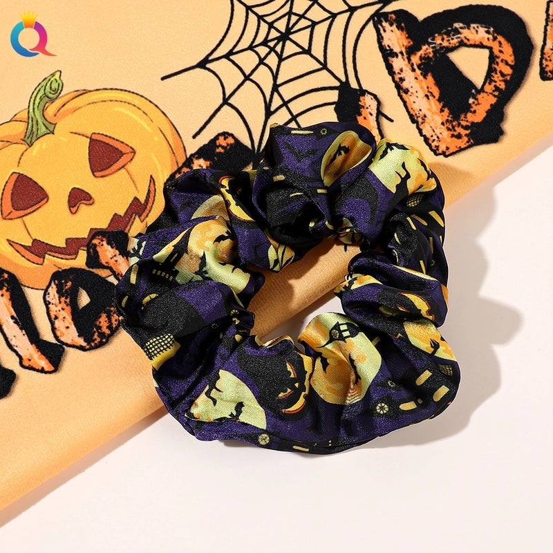 Halloween Funny Pumpkin Hair Tie