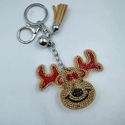Cute Christmas Women's Metal Keychains Keychains