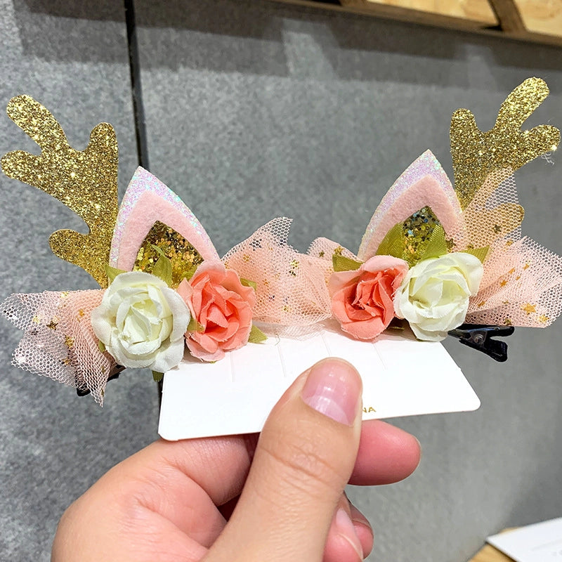 Christmas Fashion Antlers Plush Festival