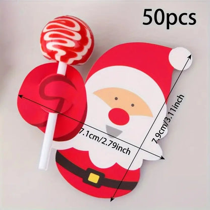 Christmas Cute Penguin Santa Claus Paper Holiday Party Candy Decoration Card Gift Wrapping Supplies
