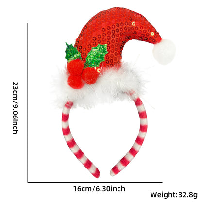 Christmas Cartoon Style Cute Exaggerated Christmas Hat Plastic Festival Street Headband