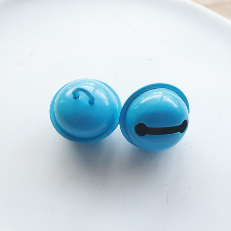 100 Pieces Fashion Bell Metal Iron Plating Christmas Women'S Keychain