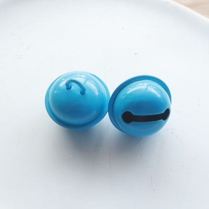 100 Pieces Fashion Bell Metal Iron Plating Christmas Women'S Keychain