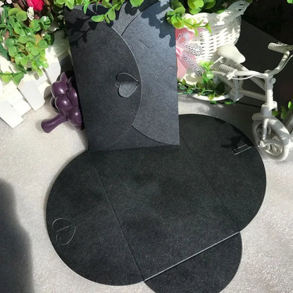 15.5*10.5cm Large Love Buckle Pearlescent Envelope High-grade Thick Postcard Storage Envelope