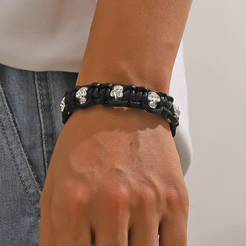 Minimalist Cool Style Spider Arylic Alloy Plating Halloween Men's Bracelets