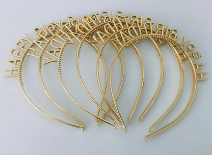 Christmas Valentine'S Day New Year Korean Style Happy Birthday English Letter Hair Band ABS Wedding Graduation Birthday