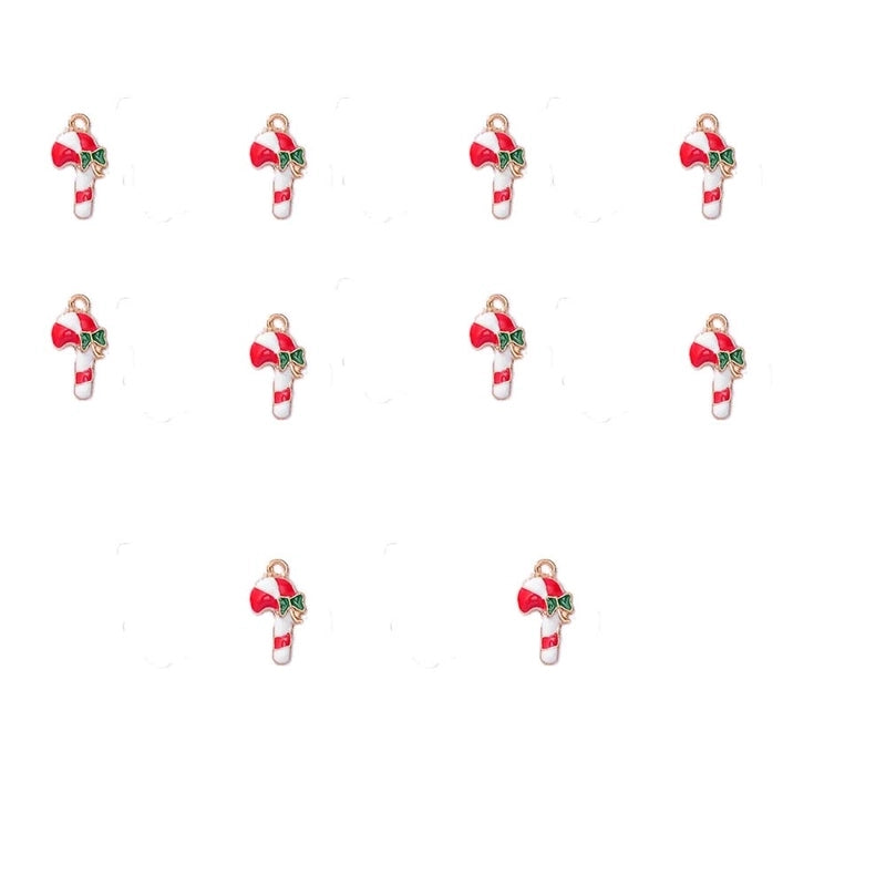 10 PCS/Package 15.9*17.8mm 16*22MM 18.1*19mm Alloy Christmas Hat Christmas Tree Santa Claus Pendant Jewelry Accessories