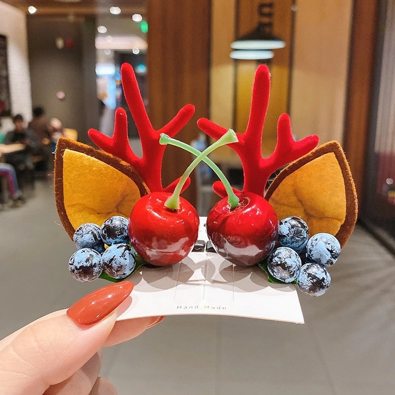 Christmas Cartoon Style Antlers Plastic Festival Costume Props