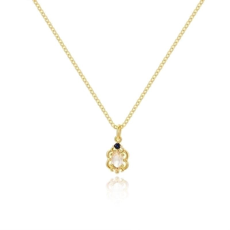 Cartoon Style Cartoon Character Copper Plating Inlay Zircon 18k Gold Plated Pendant Necklace