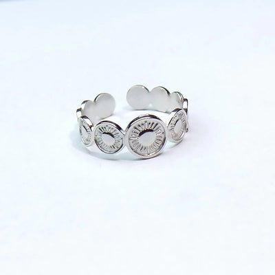Minimalist Heart Shape Titanium Steel Open Rings