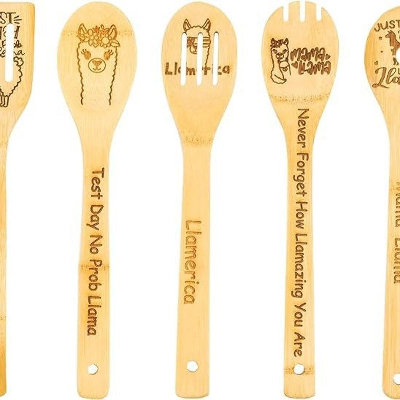 Minimalist Animal Letter Bamboo Shovel Kit 5 Pieces Set