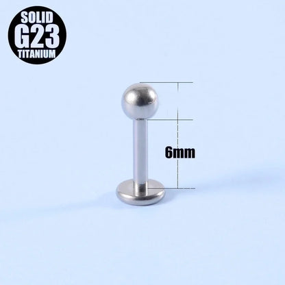 2 Pieces Ear Cartilage Rings & Studs Fashion Geometric G23 Titanium Polishing