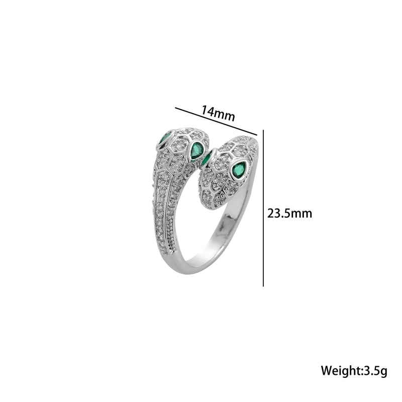 Copper 18K Gold Plated Minimalist Shiny Plating Snake Rings