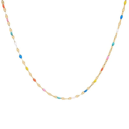 2 Pieces Pastoral Minimalist Geometric 304 Stainless Steel Enamel Bracelets Anklet